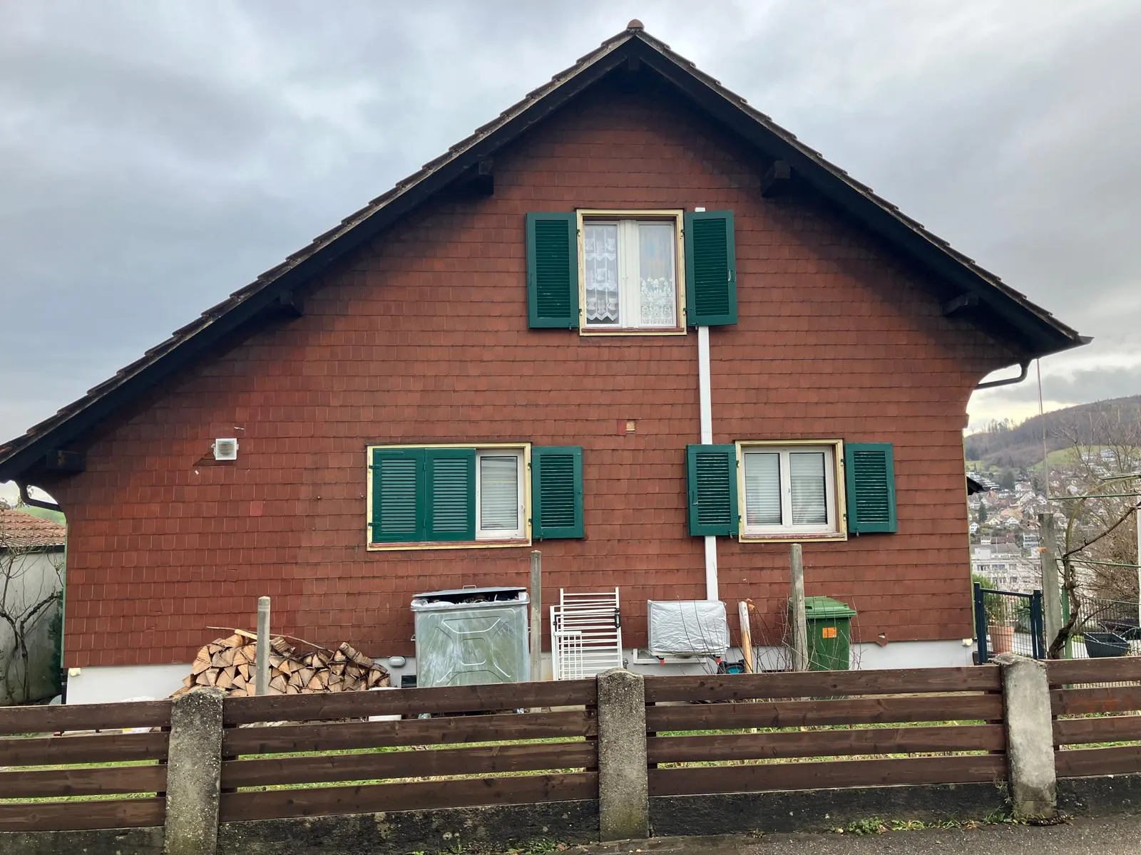 Vorher: das Haus mit dem alten Dachstuhl, Frenkendorf